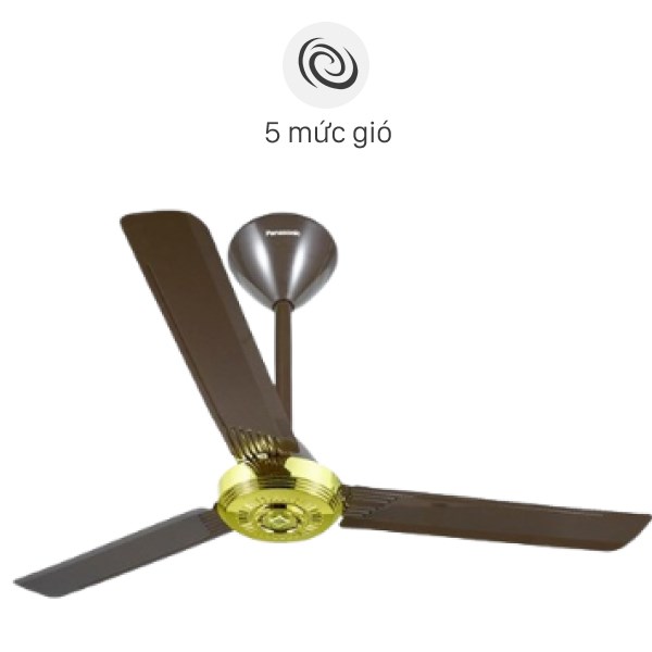 Quạt trần Panasonic F-56NCL 3 cánh, màu Đồng cổ điển, đường kính 56 inches
