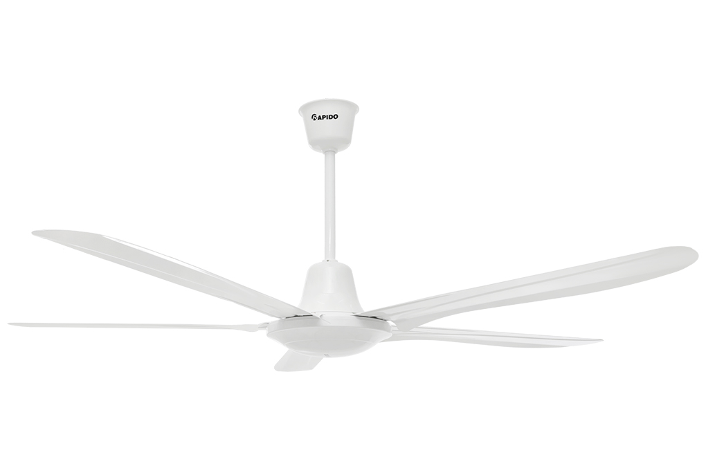 Quạt trần Rapido 5 cánh RCF-5W 100W Màu Trắng