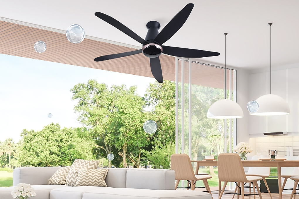Quạt trần Panasonic 5 cánh F-60FEN 40W Màu Đen