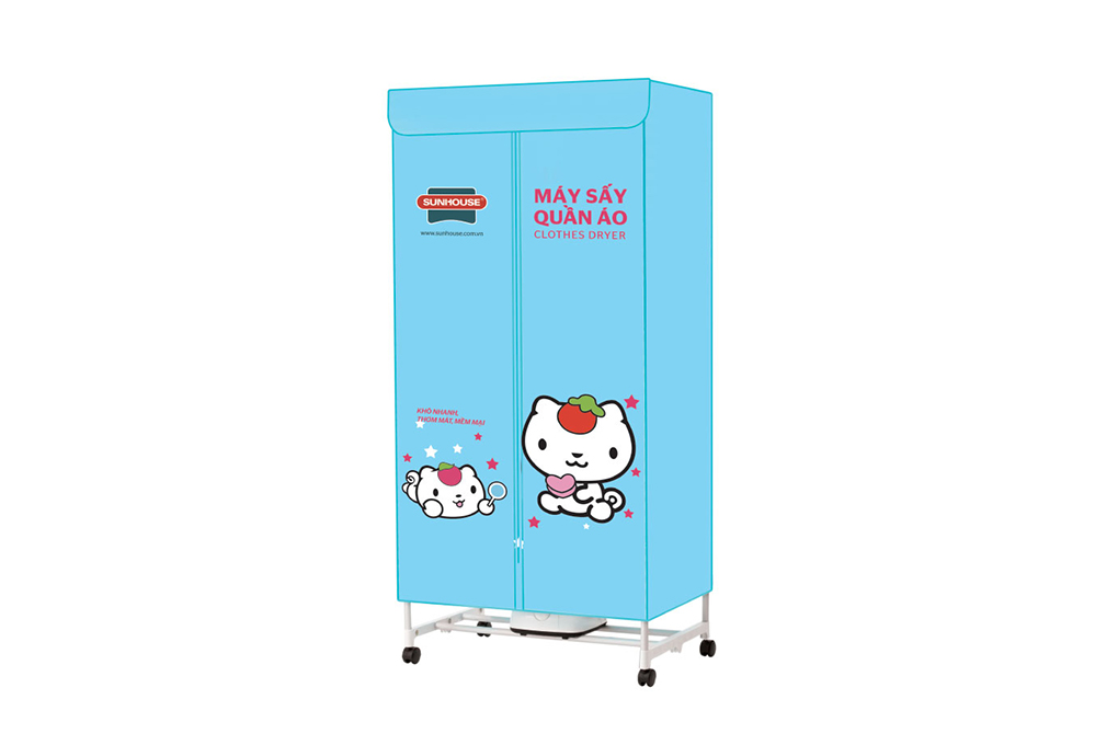 Tủ sấy quần áo Sunhouse 10 kg SHD2702 Màu Xanh