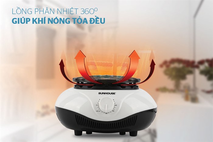 Tủ sấy quần áo Sunhouse 10 kg SHD2702 Màu Xanh