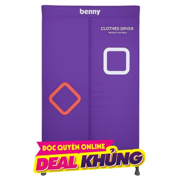 Tủ sấy quần áo Benny 15 kg BD2023X - Tím
