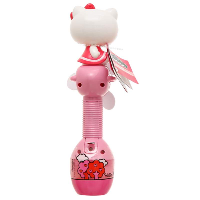 Kẹo đồ chơi quạt cầm tay Relkon Hello Kitty Surprise Fan hương dâu, cam hộp 10g (từ 3 tuổi)