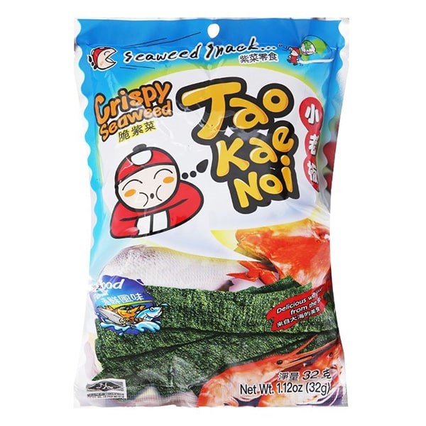 Snack rong biển vị hải sản Tao Kae Noi 32g (từ 1 tuổi) - AVAKids.com