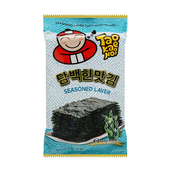 Snack rong biển vị truyền thống Tao Kae Noi 4g (từ 1 tuổi) - AVAKids.com