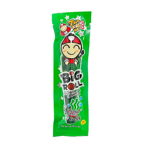 Snack rong biển vị truyền thống Tao Kae Noi Big Roll 3g (từ 1 tuổi) - AVAKids.com