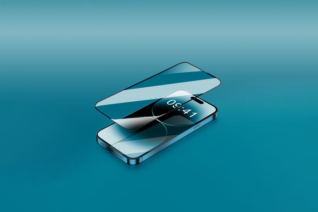Miếng dán kính cường lực iPhone 15 Pro Max Jincase Màu Trắng