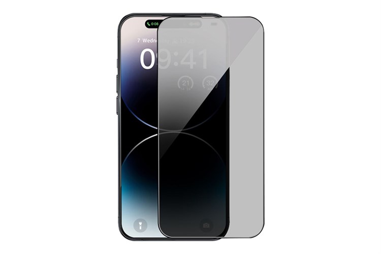 Miếng dán kính cường lực chống nhìn trộm iPhone 15 Pro Mipow