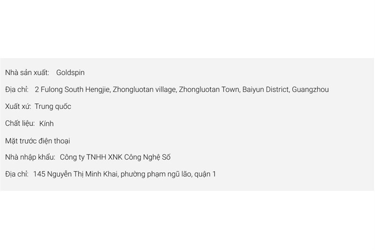 Miếng dán kính full màn hình iPhone 12 Pro Max GSP-116 Màu Trắng