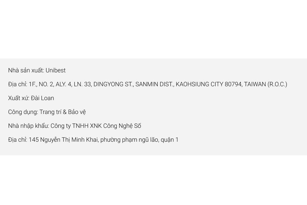 Miếng dán màn hình Macbook Air/Pro 13 inch - UB Màu Trắng