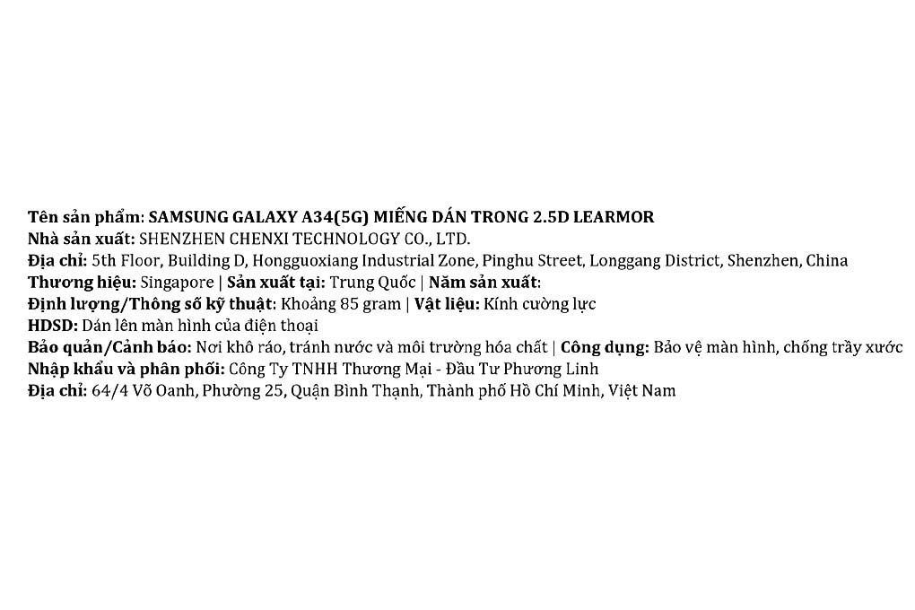 Miếng dán kính cường lực Samsung Galaxy A34 LeArmor - 2