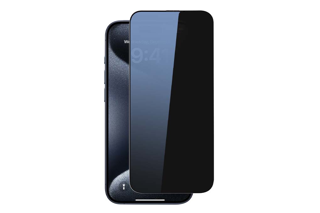Miếng dán kính cường lực chống nhìn trộm iPhone 15 Pro Max Jincase