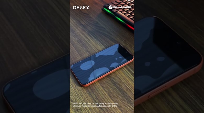 Miếng dán kính cường lực chống nhìn trộm iPhone 14 Pro DEKEY 3D Premium