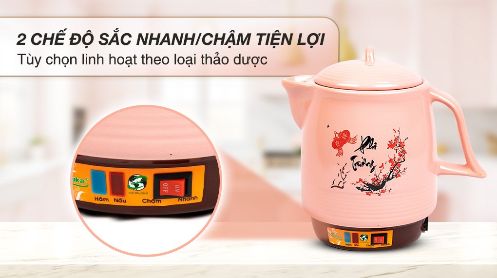 Siêu sắc thuốc điện Seika 3.3 lít SKS 373 Hồng