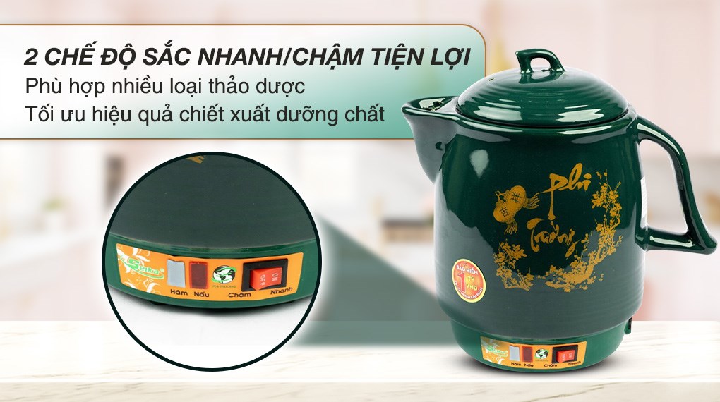 Siêu sắc thuốc điện Seika 3.3 lít SKS 375 Xanh
