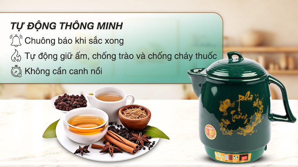 Siêu sắc thuốc điện Seika 3.3 lít SKS 375 Xanh