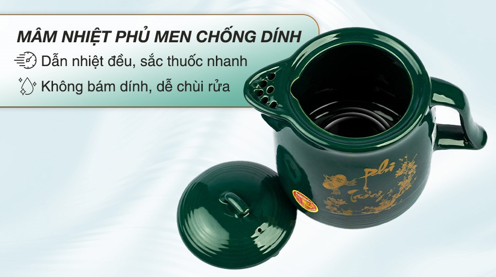 Siêu sắc thuốc điện Seika 3.3 lít SKS 375 Xanh