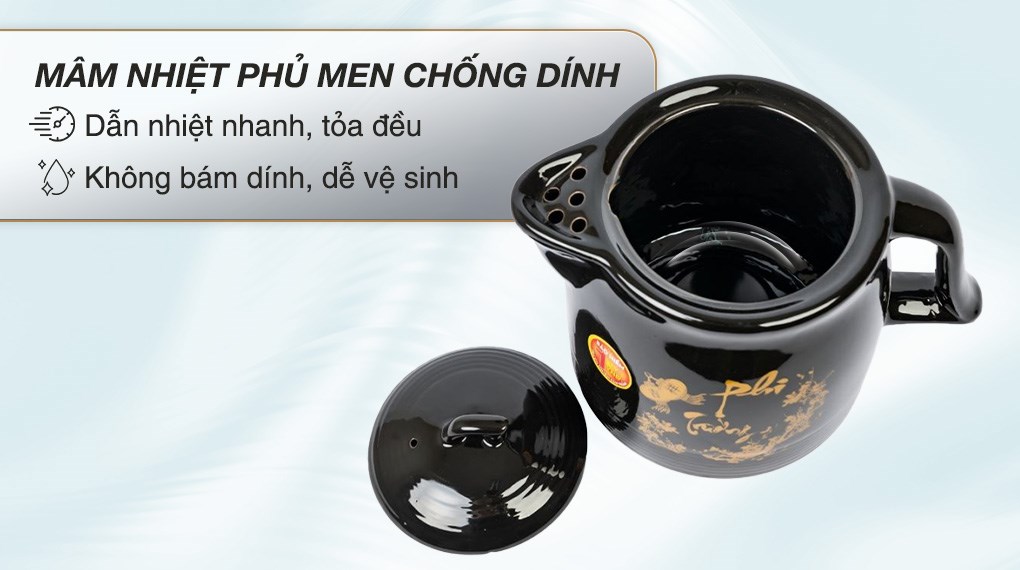 Siêu sắc thuốc điện Seika 3.3 lít SKS 377 Đen