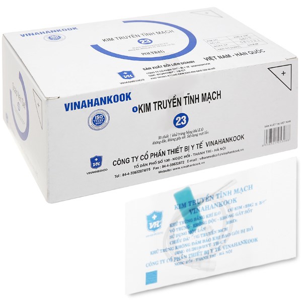 Kim truyền tĩnh mạch Vinahankook 23 30cm 23G x 3/4''