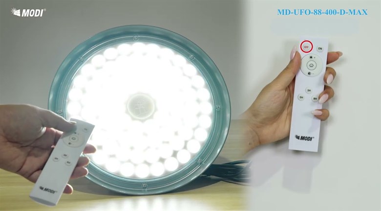 Đèn treo UFO năng lượng mặt trời Modi MD-UFO-88-400-D