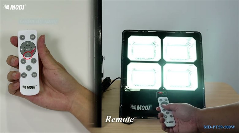Đèn pha năng lượng mặt trời Modi MD-PT59-500-W