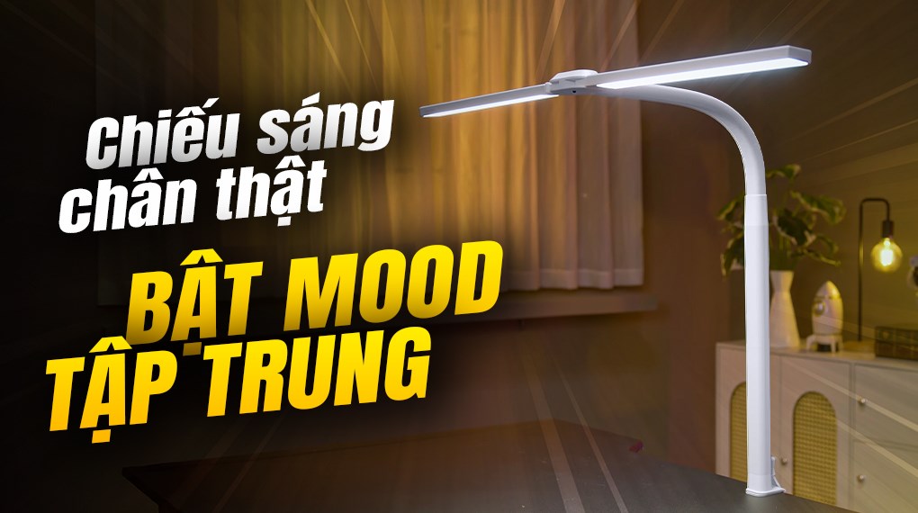 Đèn bàn Led thông minh HyperWork Luna HPW-DL01-WHT