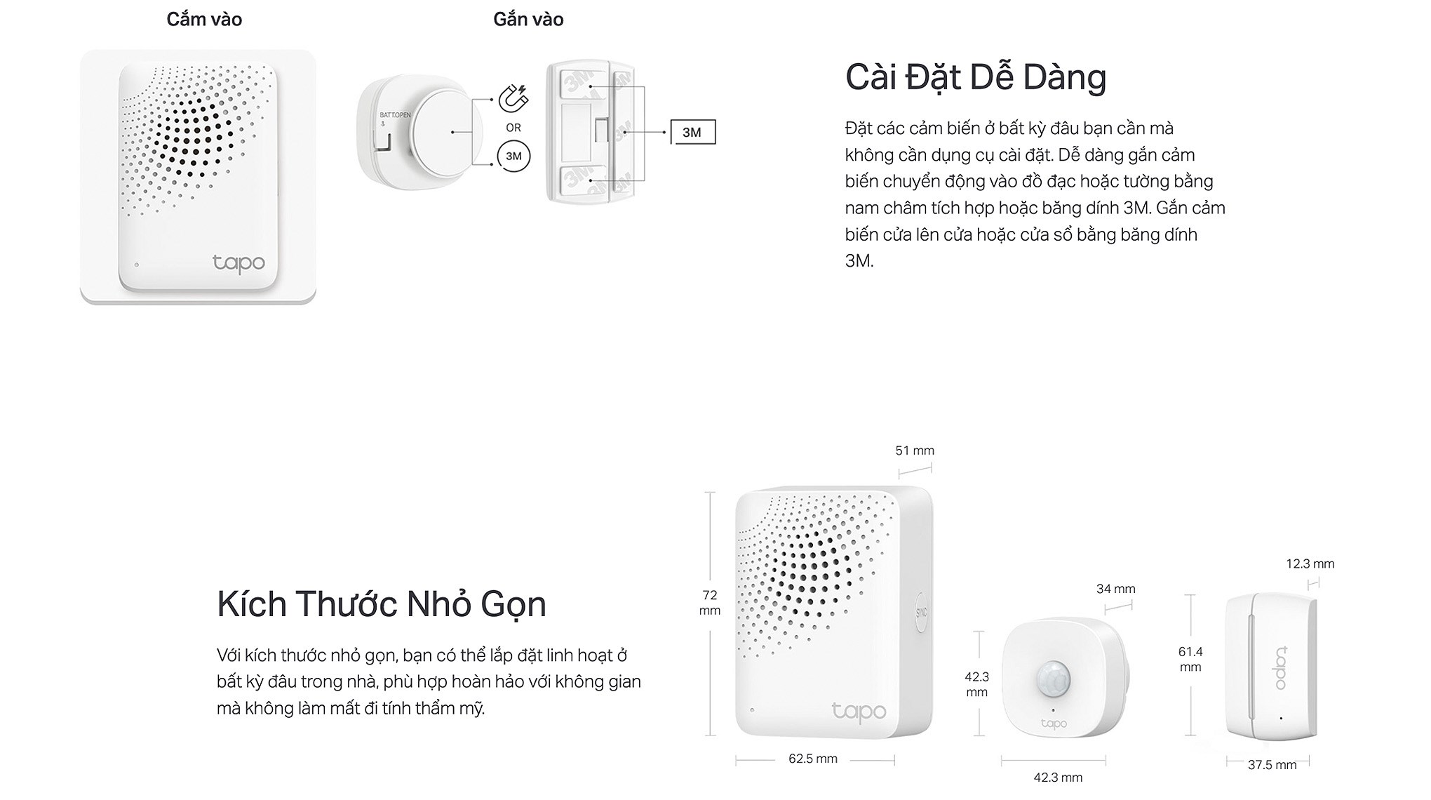 Bộ cảm biến thông minh Tapo T30 Kit
