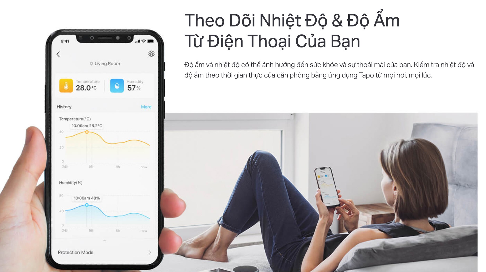 Cảm biến nhiệt độ và đổ ẩm thông minh TP-Link Tapo T310