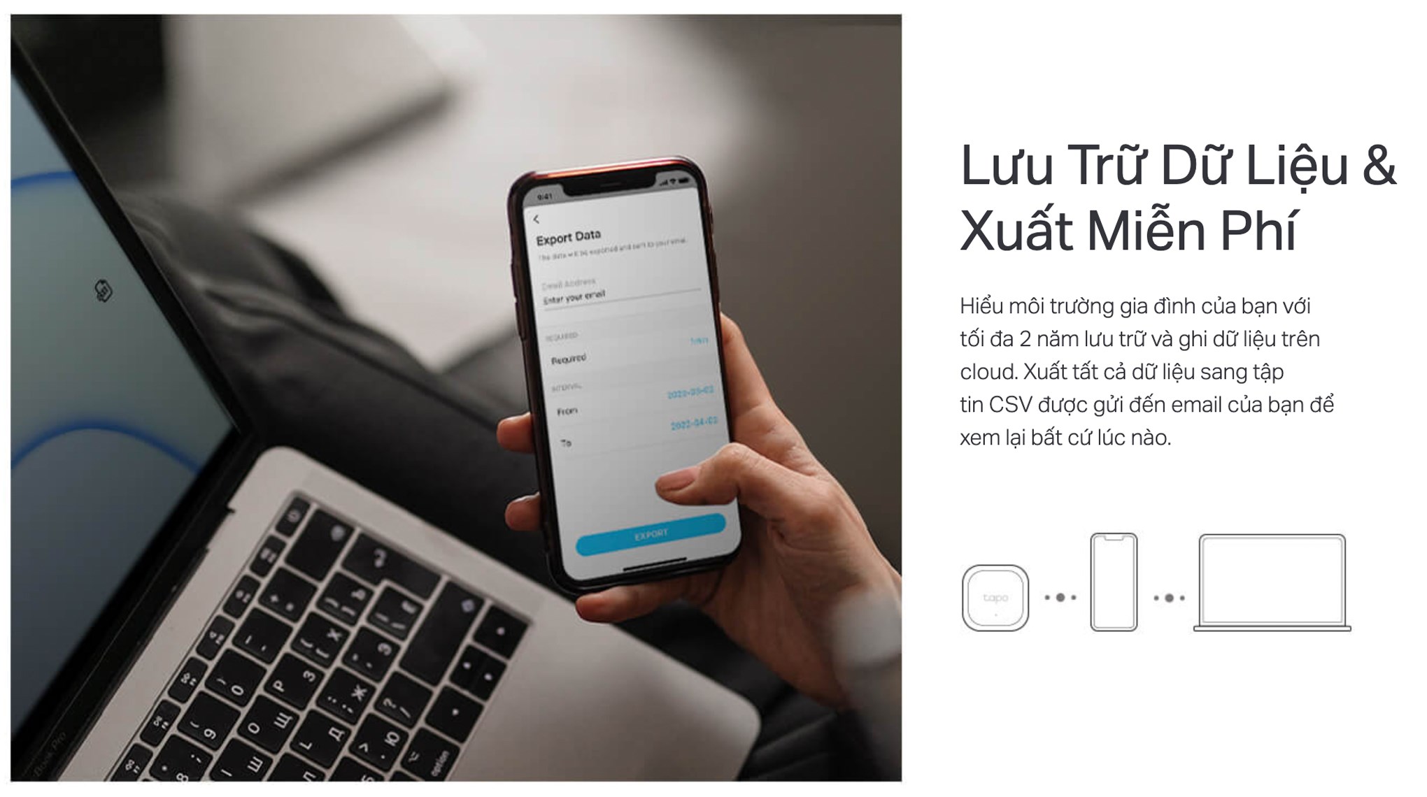 Cảm biến nhiệt độ và đổ ẩm thông minh TP-Link Tapo T310