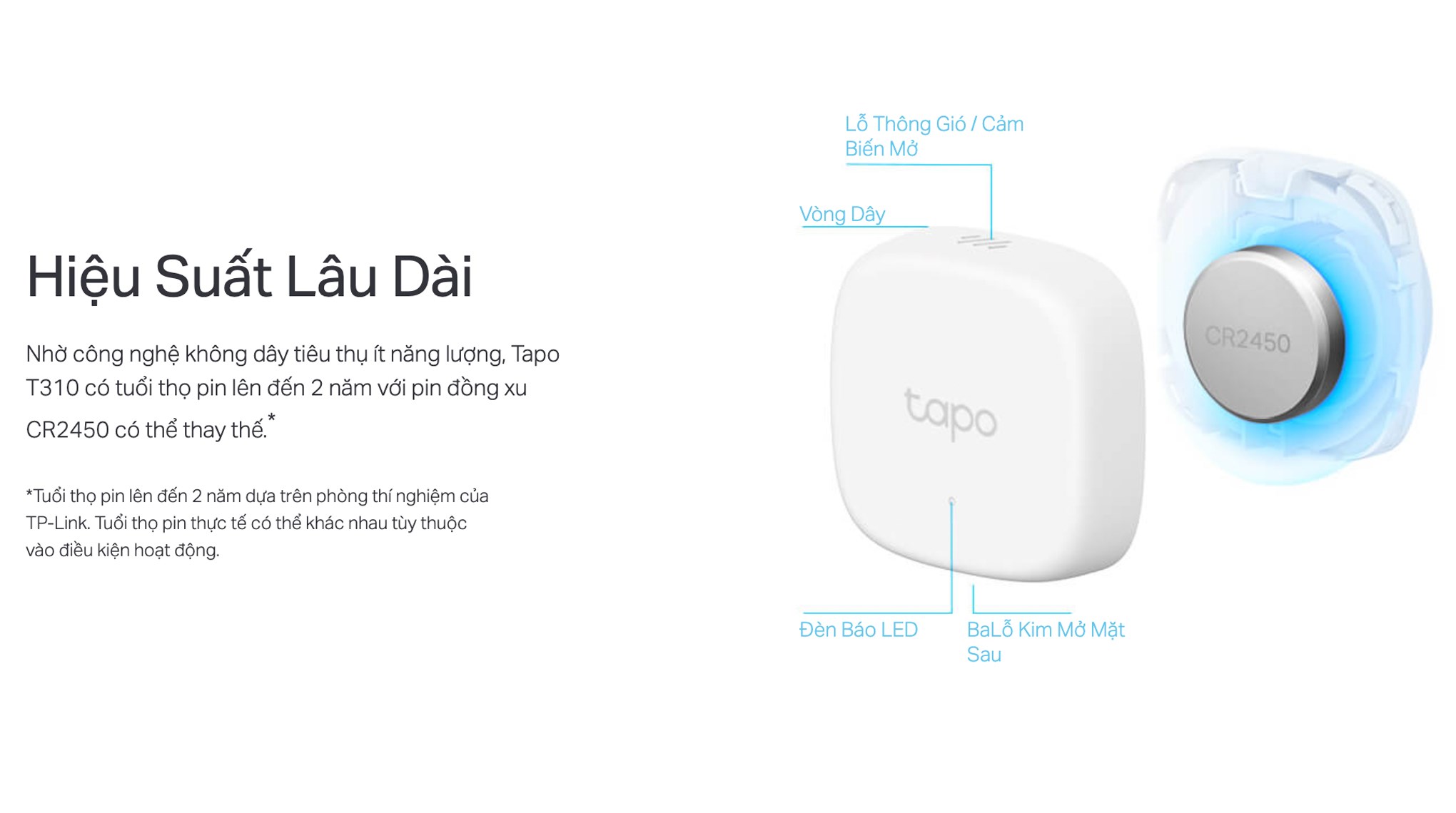 Cảm biến nhiệt độ và đổ ẩm thông minh TP-Link Tapo T310