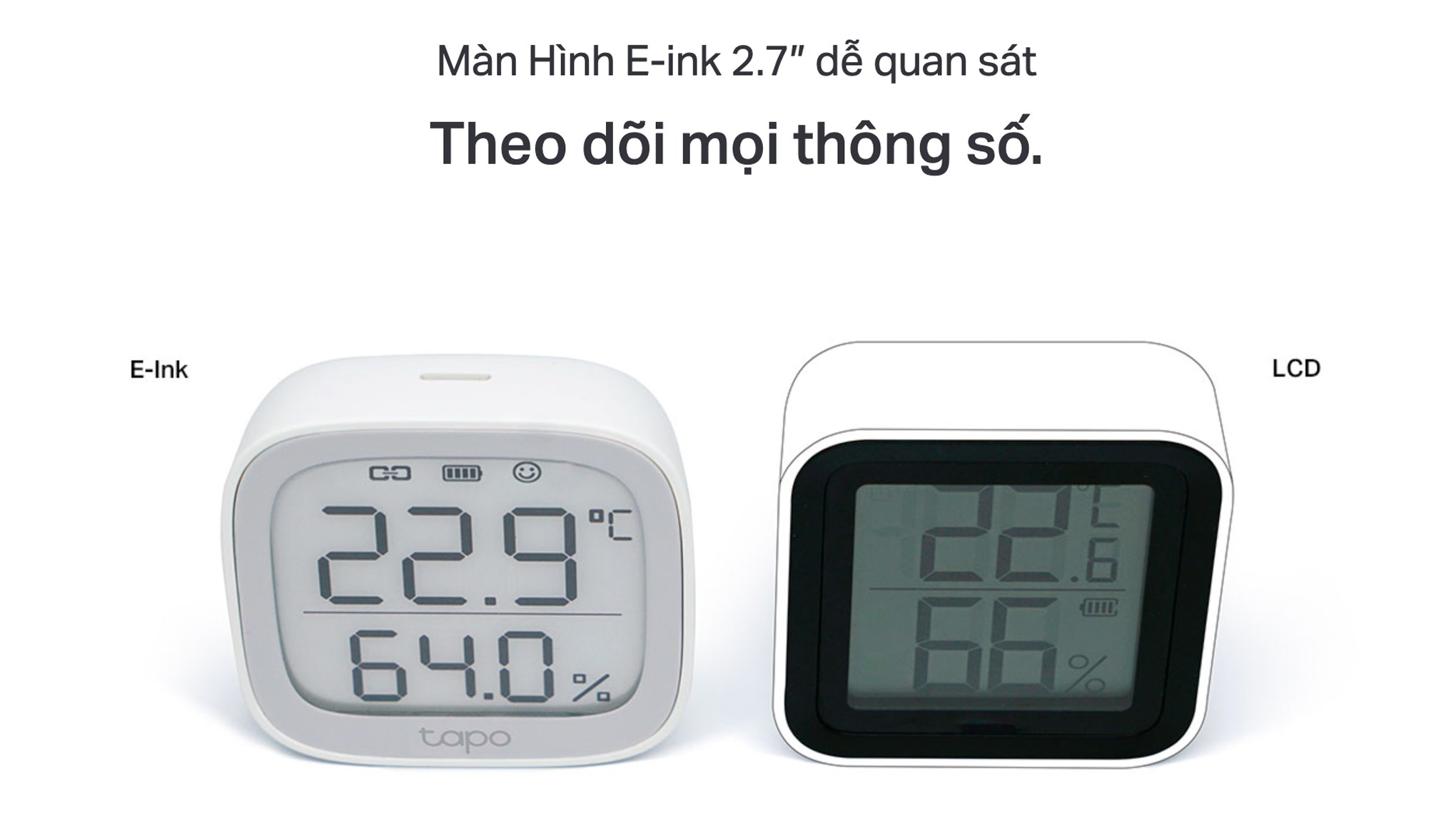 Cảm biến nhiệt độ và đổ ẩm thông minh TP-Link Tapo T315