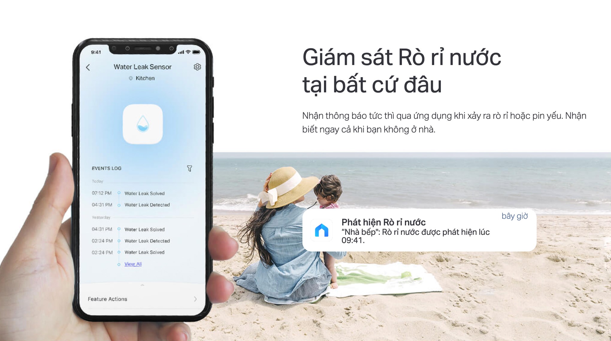 Cảm biến rò rỉ nước thông minh TP-Link Tapo T300