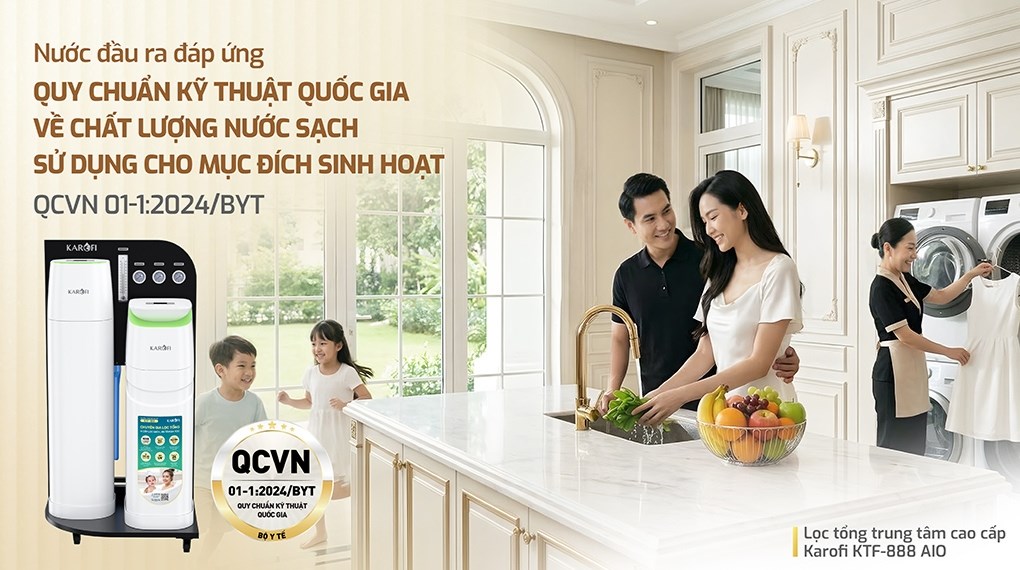 Máy lọc tổng đầu nguồn Karofi KTF-888-AIO