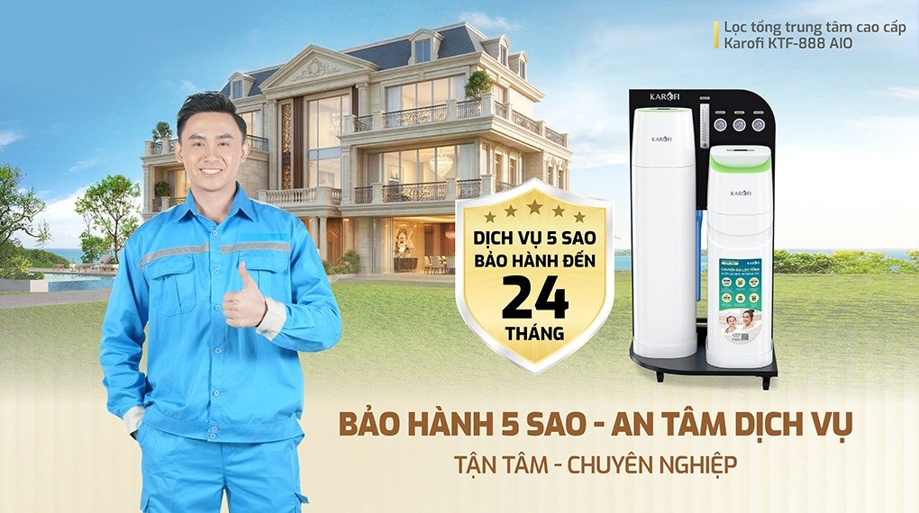 Máy lọc tổng đầu nguồn Karofi KTF-888-AIO