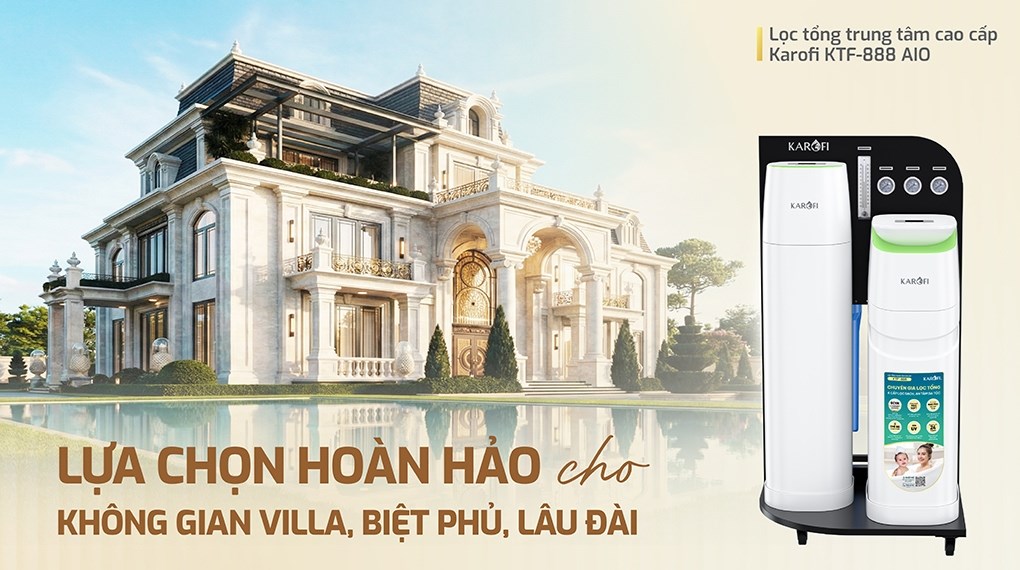 Máy lọc tổng đầu nguồn Karofi KTF-888-AIO