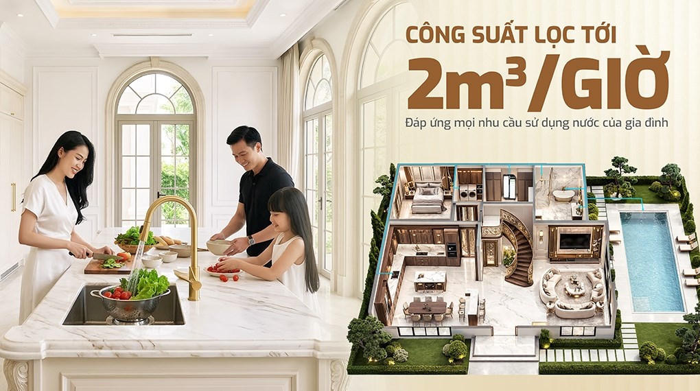 Máy lọc tổng đầu nguồn Karofi KTF-888-AIO
