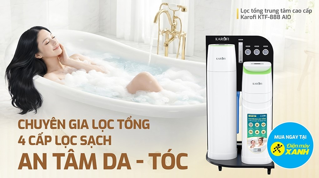 Máy lọc tổng đầu nguồn Karofi KTF-888-AIO