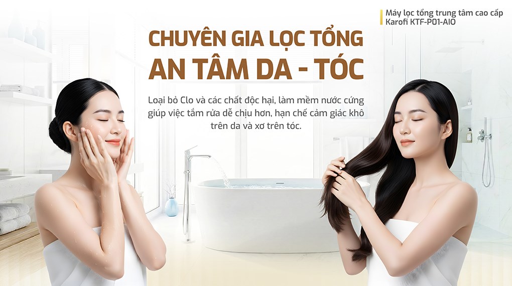 Máy lọc tổng đầu nguồn Karofi KTF-P01-AIO