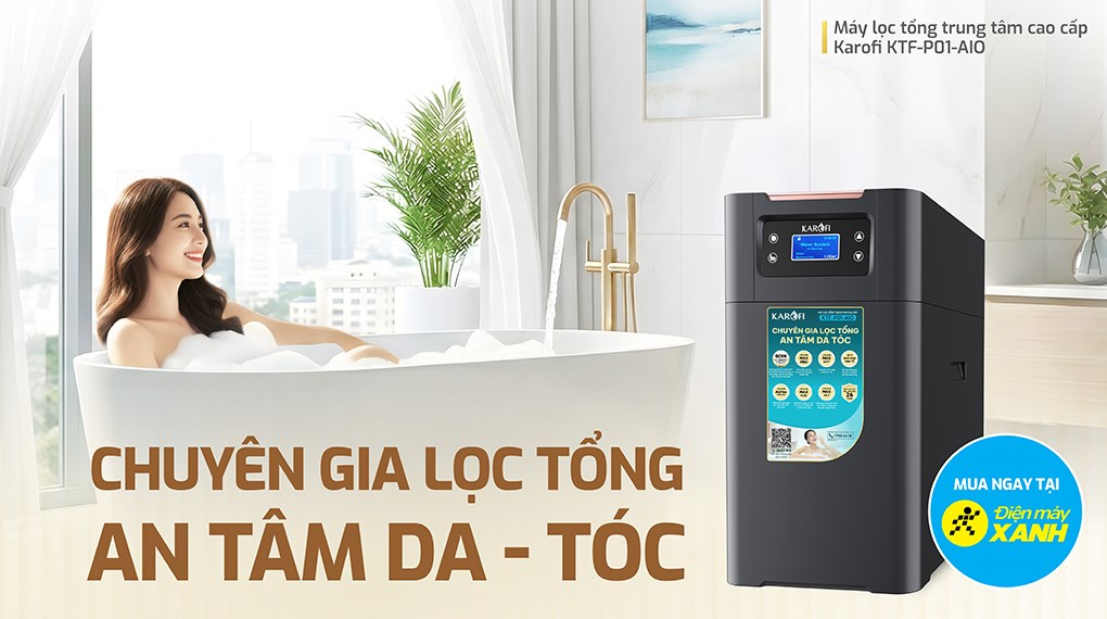 Máy lọc tổng đầu nguồn Karofi KTF-P01-AIO