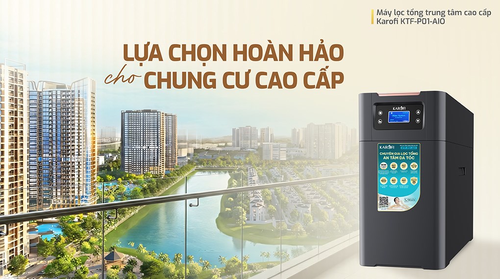 Máy lọc tổng đầu nguồn Karofi KTF-P01-AIO