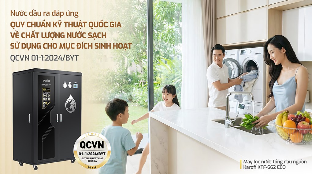 Máy lọc tổng đầu nguồn Karofi KTF-662 ECO