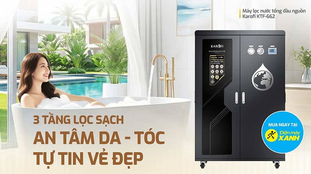 Máy lọc tổng đầu nguồn Karofi KTF-662 ECO
