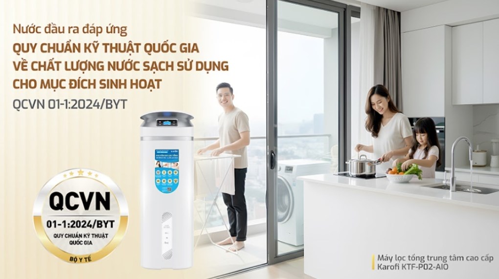 Máy lọc tổng đầu nguồn Karofi KTF-P02-AIO