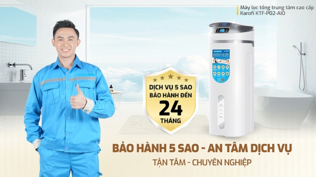 Máy lọc tổng đầu nguồn Karofi KTF-P02-AIO
