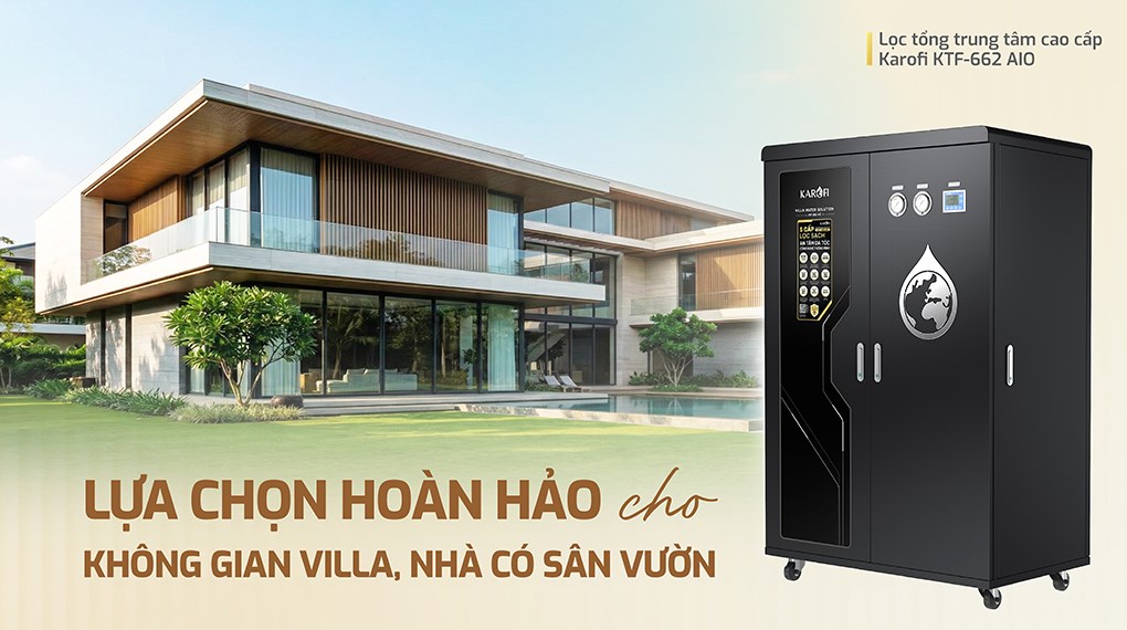 Máy lọc tổng đầu nguồn Karofi KTF-662-AIO
