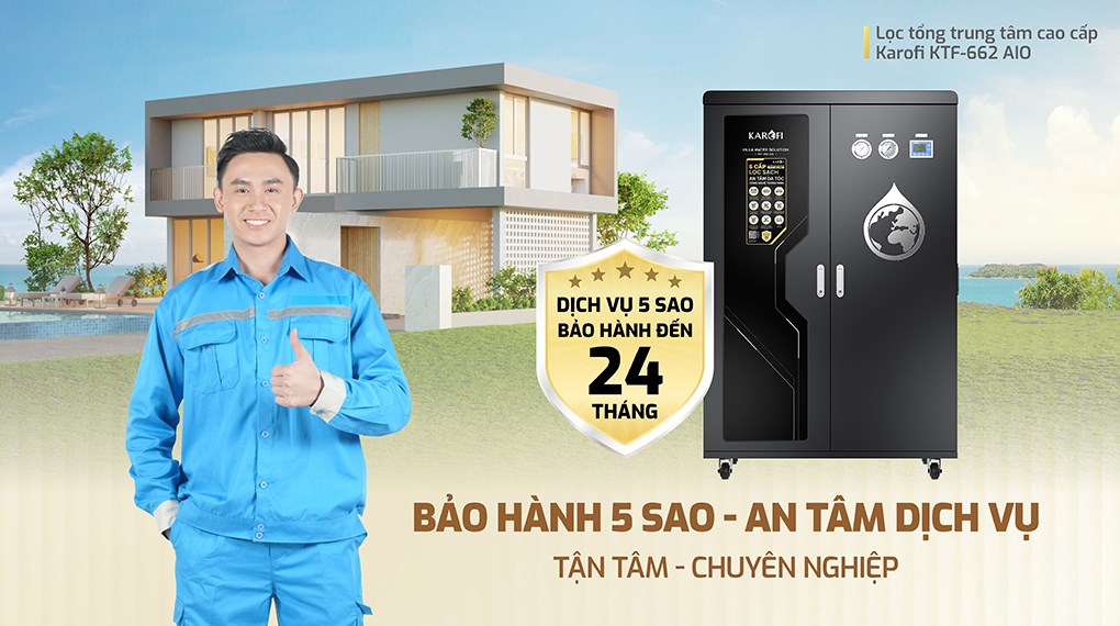Máy lọc tổng đầu nguồn Karofi KTF-662-AIO