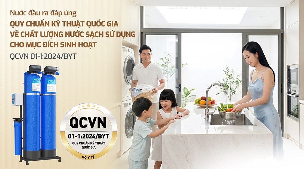 Máy lọc tổng đầu nguồn Karofi KTF-222C