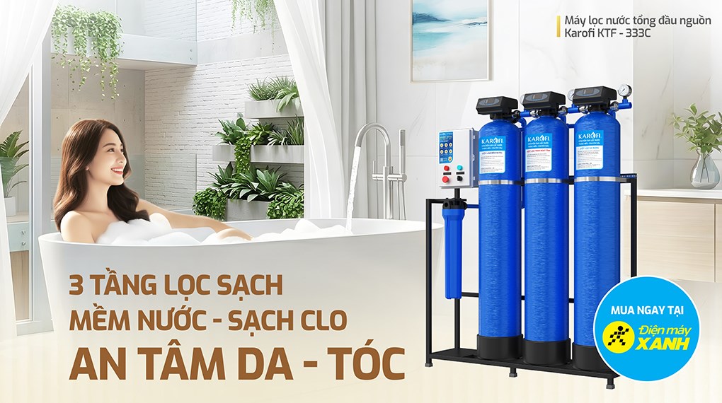 Máy lọc tổng đầu nguồn Karofi KTF-333C