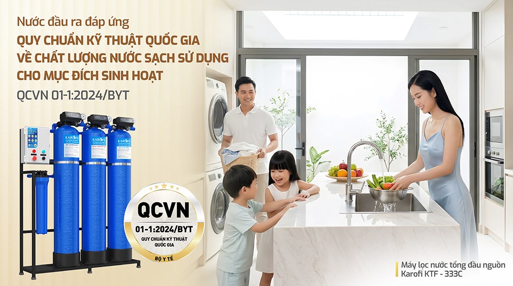 Máy lọc tổng đầu nguồn Karofi KTF-333C