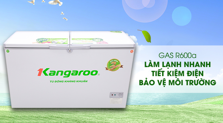 Gas R600a - Tủ đông Kangaroo KG418C2